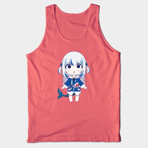 Hololive Gawr Gura Tank Top by Ghazinagato